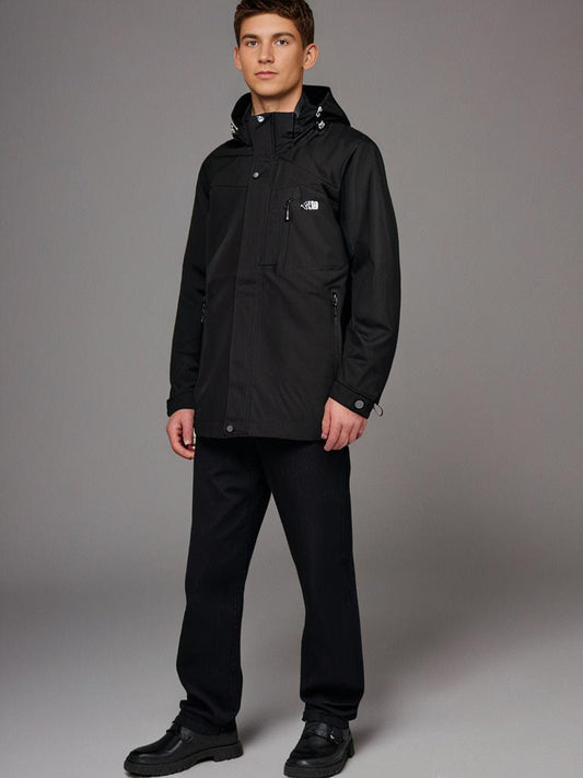Dresser Men's Black Waterproof Coat / მამაკაცის ქურთუკი