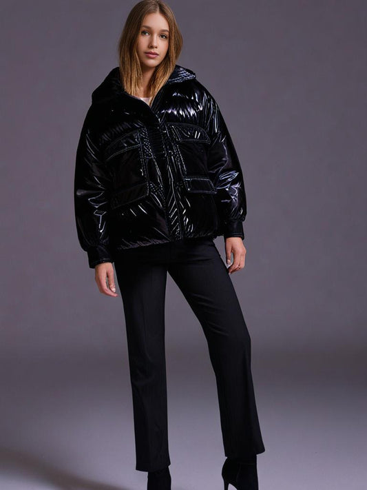 Dresser Women's Black Padded Coat / ქალის ქურთუკი